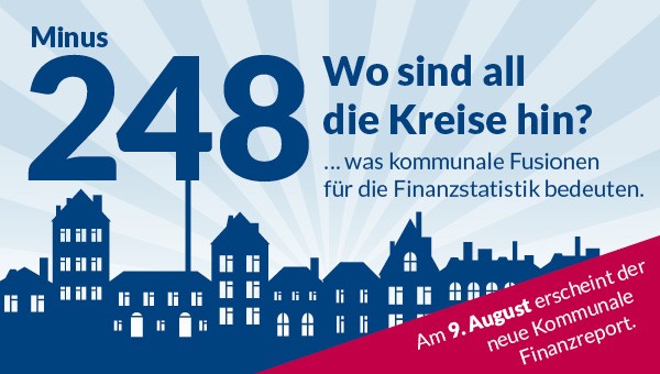 Eine Grafik mit vielen Häusern. Außerdem der Schriftzug: Minus 248. Wo sind all die Kreise hin?